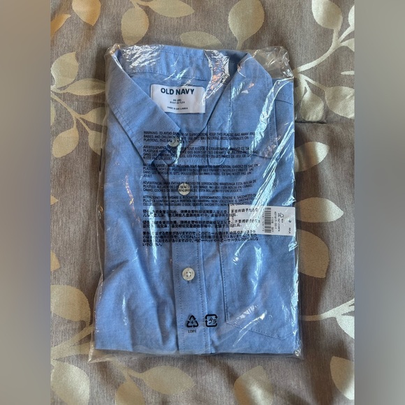 Old Navy Uniform Blue Oxford Stretch Shirt for Boys Size M (8) NWT - Picture 5 of 6